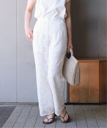 レースワイドパンツ