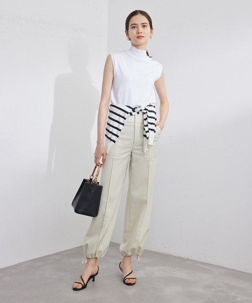 ROPE'（ロペ）の「【ITALY】ハイネックノースリーブニット（Tシャツ/カットソー・レディース・ホワイト/ブラック/グリーン・FREE）」の10枚目の写真