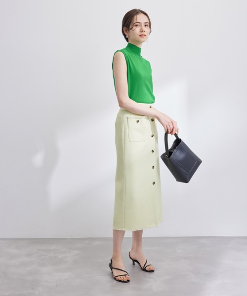 ROPE'（ロペ）の「【ITALY】ハイネックノースリーブニット（Tシャツ/カットソー・レディース・ホワイト/ブラック/グリーン・FREE）」の15枚目の写真