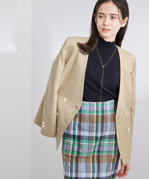 ROPE'（ロペ）の「【ITALY】ハイネックノースリーブニット（Tシャツ/カットソー・レディース・ホワイト/ブラック/グリーン・FREE）」の6枚目の写真