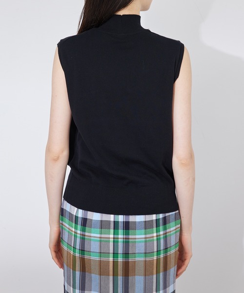 ROPE'（ロペ）の「【ITALY】ハイネックノースリーブニット（Tシャツ/カットソー・レディース・ホワイト/ブラック/グリーン・FREE）」の8枚目の写真