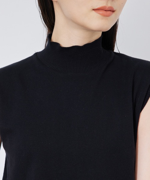 ROPE'（ロペ）の「【ITALY】ハイネックノースリーブニット（Tシャツ/カットソー・レディース・ホワイト/ブラック/グリーン・FREE）」の13枚目の写真