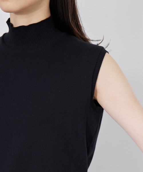 ROPE'（ロペ）の「【ITALY】ハイネックノースリーブニット（Tシャツ/カットソー・レディース・ホワイト/ブラック/グリーン・FREE）」の11枚目の写真