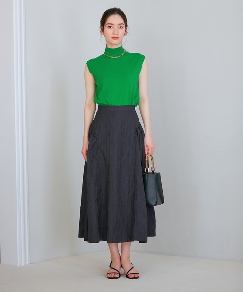 ROPE'（ロペ）の「【ITALY】ハイネックノースリーブニット（Tシャツ/カットソー・レディース・ホワイト/ブラック/グリーン・FREE）」の22枚目の写真