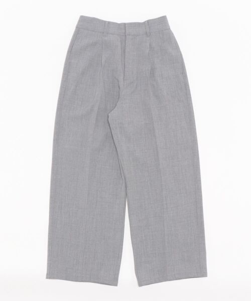 m.f.editorial（エムエフエディトリアル）の「m.f.エディトリアル レディース リネン風シャンブレー ワイドパンツ(セットアップ可能)（その他パンツ・レディース・グレー/ネイビー/ベージュ・LARGE/MEDIUM）」の21枚目の写真