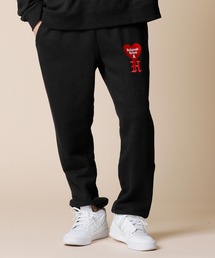 ADMIX/ATELIER SAB MEN | 【Hollywood Rich.&】ハリウッドリッチ.& ハートロゴ / 裏毛スウェット ルーズシルエット イージーパンツ(スウェットパンツ)