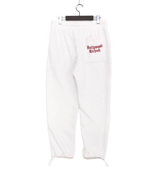 ADMIX/ATELIER SAB MEN（アドミックスアトリエサブメン）の「【Hollywood Rich.&】ハリウッドリッチ.& ハートロゴ / 裏毛スウェット ルーズシルエット イージーパンツ（スウェットパンツ・メンズ・ブラック/ホワイト・50/48）」の3枚目の写真