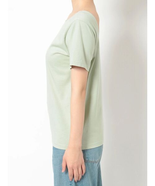 Ungrid(アングリッド)の「オーガビッツコットンバックオープンTee(Tシャツ/カットソー・レディース・レッド/オフホワイト/ブラック/ミント・FREE)」の20枚目の写真