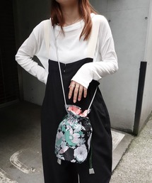 CORNERS | フラワージャガード巾着バッグ(ショルダーバッグ)