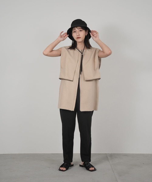 lawgy（ラウジー）の「string bucket hat（ハット・レディース・ホワイト/ブラック/ベージュ・FREE）」の7枚目の写真