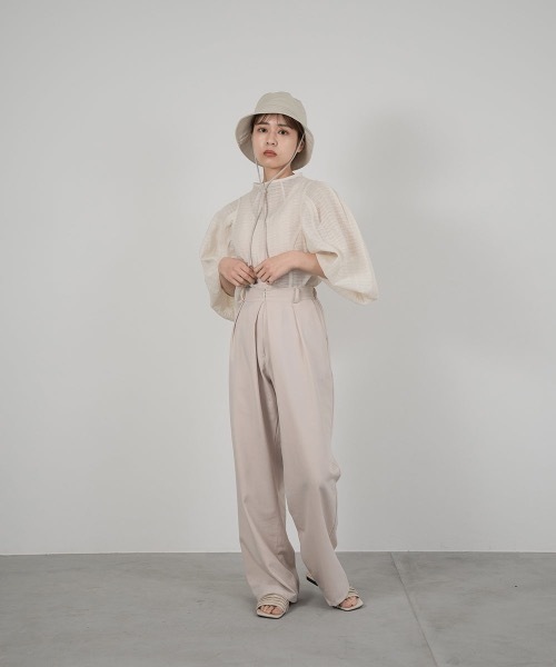 lawgy（ラウジー）の「string bucket hat（ハット・レディース・ホワイト/ブラック/ベージュ・FREE）」の8枚目の写真