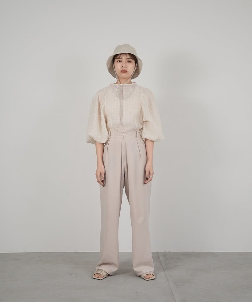 lawgy（ラウジー）の「string bucket hat（ハット・レディース・ホワイト/ブラック/ベージュ・FREE）」の9枚目の写真