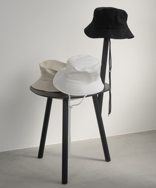 lawgy（ラウジー）の「string bucket hat（ハット・レディース・ホワイト/ブラック/ベージュ・FREE）」の10枚目の写真