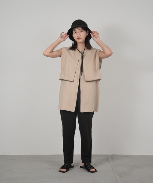 lawgy（ラウジー）の「string bucket hat（ハット・レディース・ホワイト/ブラック/ベージュ・FREE）」の19枚目の写真