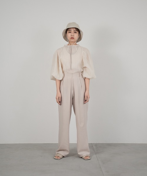 lawgy（ラウジー）の「string bucket hat（ハット・レディース・ホワイト/ブラック/ベージュ・FREE）」の21枚目の写真