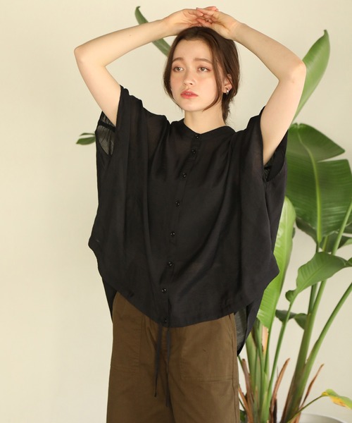 aity（アイティ）の「ウエストゴムストレッチツイルベイカーパンツ（デニムパンツ・レディース・ブラック/カーキ/ベージュ・M）」の7枚目の写真