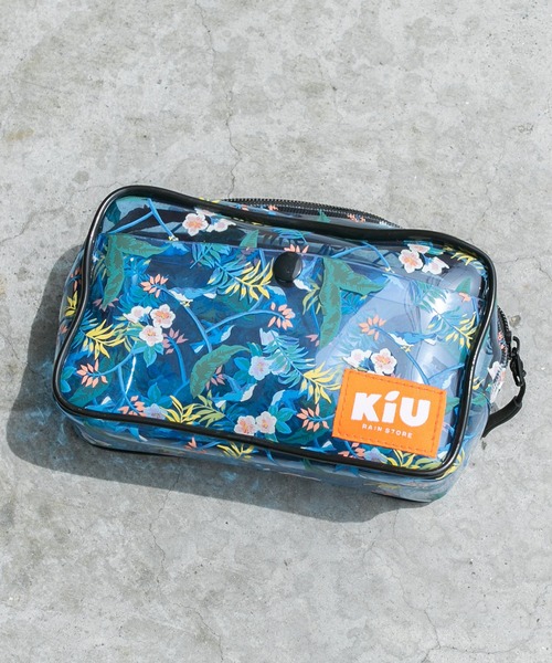 KiU（キウ）の「PVC クリアポーチL（ポーチ・レディース・ブラック系その他/ブラック系その他2/イエロー系その他/パープル系その他/ホワイト系その他/ブラウン/ブルー系その他・FREE）」の5枚目の写真