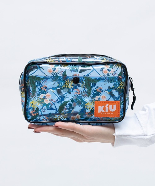 KiU（キウ）の「PVC クリアポーチL（ポーチ・レディース・ブラック系その他/ブラック系その他2/イエロー系その他/パープル系その他/ホワイト系その他/ブラウン/ブルー系その他・FREE）」の13枚目の写真