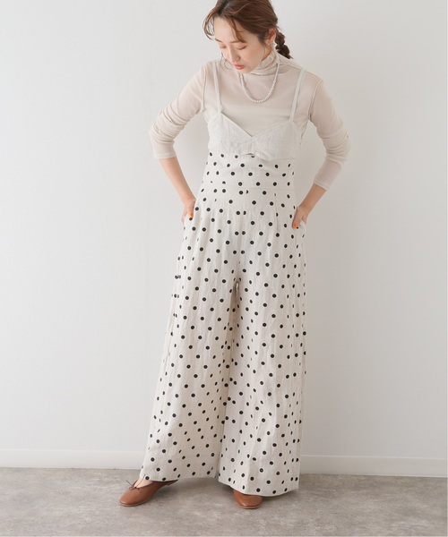 U by SPICK&SPAN（ユーバイスピックアンドスパン）の「ビスチェオールインワン（つなぎ/オールインワン・レディース・ブラック/アイボリー・FREE）」の21枚目の写真