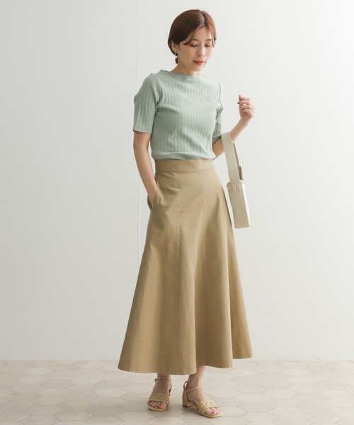 URBAN RESEARCH DOORS（アーバンリサーチドアーズ）の「針抜き半袖カットソー（Tシャツ/カットソー・レディース・オフホワイト/ブラック/ミント/パープル・MEDIUM）」の18枚目の写真