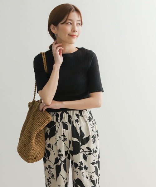 URBAN RESEARCH DOORS（アーバンリサーチドアーズ）の「針抜き半袖カットソー（Tシャツ/カットソー・レディース・オフホワイト/ブラック/ミント/パープル・MEDIUM）」の21枚目の写真