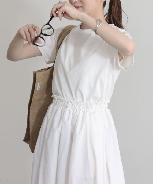 fredy emue（フレディエミュ）の「【fredyemueフレディエミュ】ドッキングワンピース（ワンピース・レディース・ブルー系その他/チャコールグレー/オフホワイト・38）」の6枚目の写真