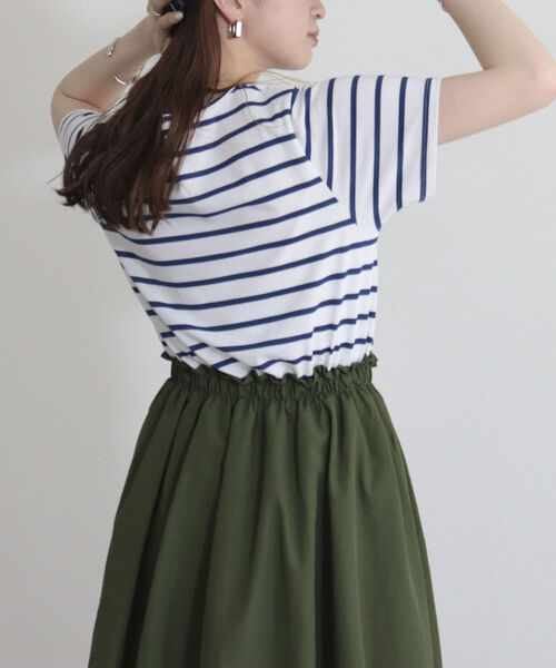 fredy emue（フレディエミュ）の「【fredyemueフレディエミュ】ドッキングワンピース（ワンピース・レディース・ブルー系その他/チャコールグレー/オフホワイト・38）」の18枚目の写真