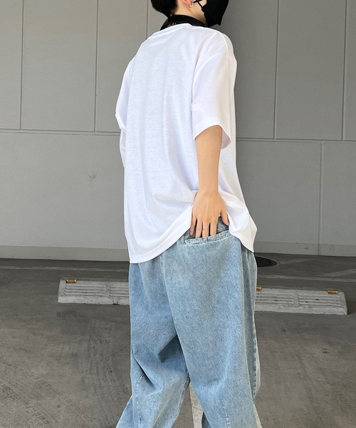 ILL'S(イルズ)の「古着ライク ヴィンテージライク イヌ / ネコ フロントプリント ビッグシルエット半袖Tシャツ カットソー ユニセックス【ILL'S】(Tシャツ/カットソー・メンズ・杢グレー/ホワイト系その他2/グレー系その他/オートミール/ホワイト/ホワイト系その他・M/L)」の22枚目の写真