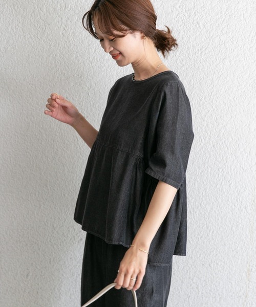 カレンテージ イエナ アーバンリサーチ ブラウス シャツ トップス URBAN RESEARCH DOORS（アーバンリサーチドアーズ）の「タック