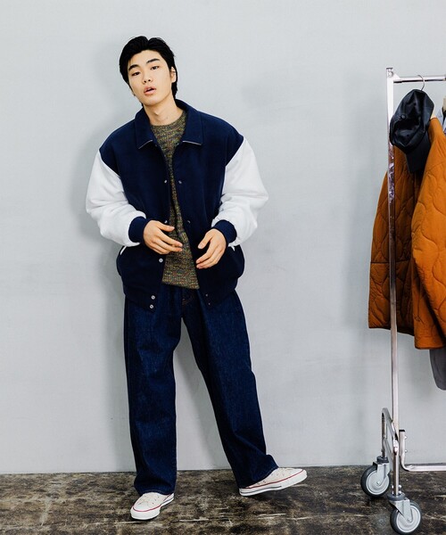 BEAMS（ビームス）の「BEAMS / 5ゲージ シャギー クルーネック ニット（ニット/セーター・メンズ・ライトグレー/オリーブ/ブルー・S/M/L/XL）」の6枚目の写真