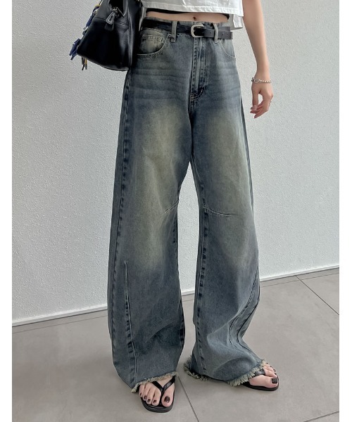 【イタリア製】REIGNの本格パンツで差がつく大人コーデsize32フルレングス ワイドパンツ【ROCHAS Premiere】 | Leilian plus