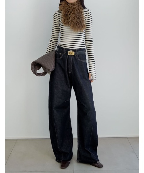 処分SALE★→デニムリメイク♥両面着用OK( * ॑꒳ ॑*)美シルエット MIKAGE SHIN DENIM COLLECTION