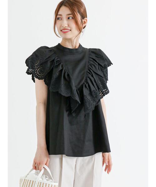 Te chichi（テチチ）の「フリルスカラップブラウス（シャツ/ブラウス・レディース・オフホワイト/ブラック/オレンジ・F）」の11枚目の写真