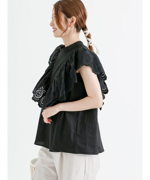 Te chichi（テチチ）の「フリルスカラップブラウス（シャツ/ブラウス・レディース・オフホワイト/ブラック/オレンジ・F）」の14枚目の写真