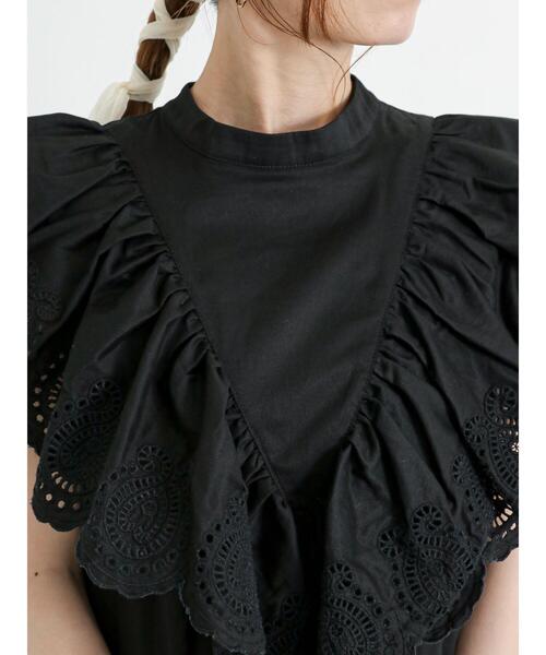 Te chichi（テチチ）の「フリルスカラップブラウス（シャツ/ブラウス・レディース・オフホワイト/ブラック/オレンジ・F）」の15枚目の写真