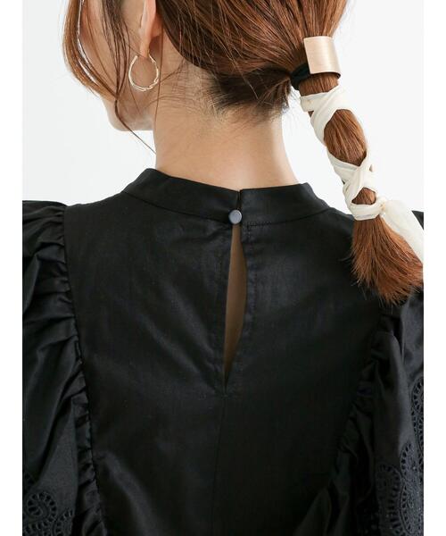 Te chichi（テチチ）の「フリルスカラップブラウス（シャツ/ブラウス・レディース・オフホワイト/ブラック/オレンジ・F）」の16枚目の写真