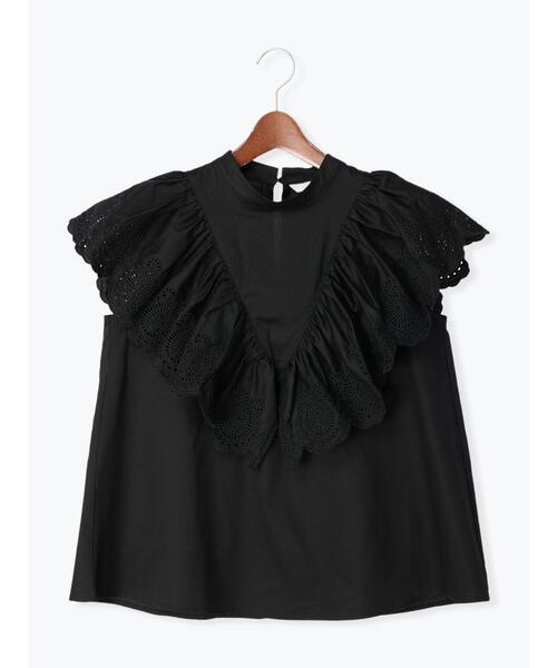 Te chichi（テチチ）の「フリルスカラップブラウス（シャツ/ブラウス・レディース・オフホワイト/ブラック/オレンジ・F）」の18枚目の写真