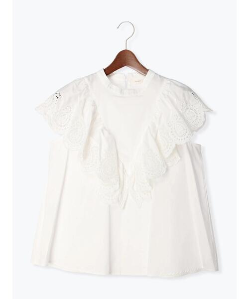 Te chichi（テチチ）の「フリルスカラップブラウス（シャツ/ブラウス・レディース・オフホワイト/ブラック/オレンジ・F）」の19枚目の写真