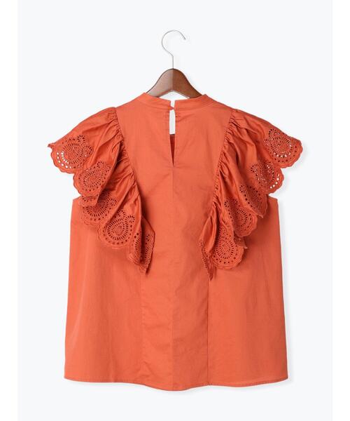 Te chichi（テチチ）の「フリルスカラップブラウス（シャツ/ブラウス・レディース・オフホワイト/ブラック/オレンジ・F）」の21枚目の写真
