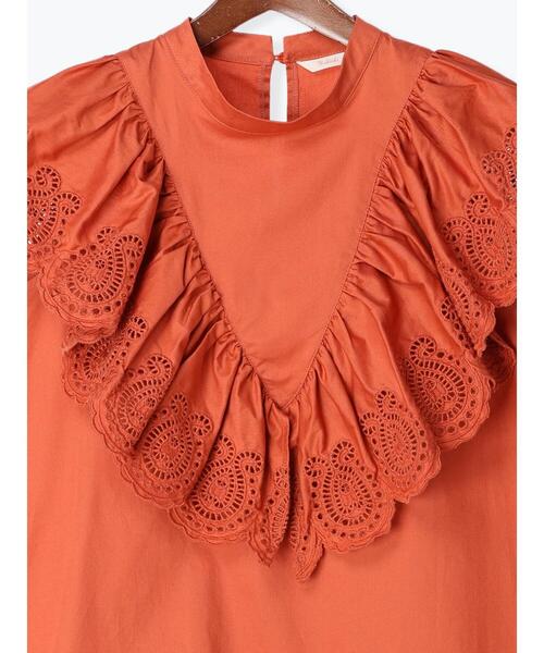 Te chichi（テチチ）の「フリルスカラップブラウス（シャツ/ブラウス・レディース・オフホワイト/ブラック/オレンジ・F）」の22枚目の写真