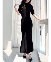 RESEXXY | バックリボンマーメイドニットワンピース(ワンピース)