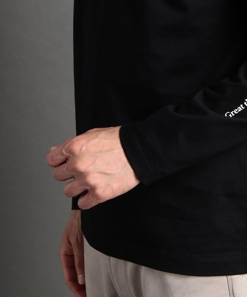 HIDEAWAYS NICOLE（ハイダウェイニコル）の「シルケット天竺ロゴ長袖Ｔシャツ（Tシャツ/カットソー・メンズ・ホワイト系その他/ブラック/ブラック系その他/ホワイト・LARGE/MEDIUM/XX-LARGE/X-LARGE）」の12枚目の写真