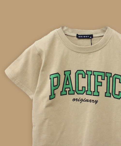 ZI-ON（ジーオン）の「カレッジロゴプリント半袖Tシャツ（Tシャツ/カットソー・キッズ・ミント/ブルー/ブラック/ベージュ/ネイビー/オフホワイト/ダークグリーン/ホワイト系その他/杢グレー/グレー系その他/ベージュ系その他/グリーン系その他/ブルー系その他/チャコール/ホワイト系その他2/ホワイト系その他3・120cm/130cm/140cm/150cm/160cm/110cm）」の9枚目の写真