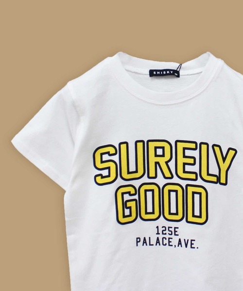 ZI-ON（ジーオン）の「カレッジロゴプリント半袖Tシャツ（Tシャツ/カットソー・キッズ・ミント/ブルー/ブラック/ベージュ/ネイビー/オフホワイト/ダークグリーン/ホワイト系その他/杢グレー/グレー系その他/ベージュ系その他/グリーン系その他/ブルー系その他/チャコール/ホワイト系その他2/ホワイト系その他3・120cm/130cm/140cm/150cm/160cm/110cm）」の3枚目の写真