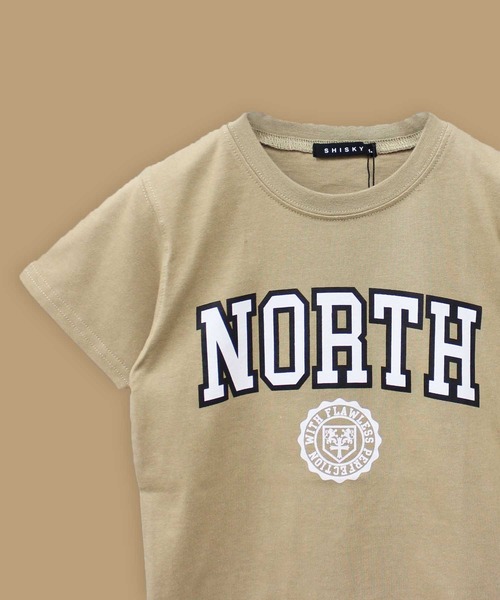 ZI-ON（ジーオン）の「カレッジロゴプリント半袖Tシャツ（Tシャツ/カットソー・キッズ・ミント/ブルー/ブラック/ベージュ/ネイビー/オフホワイト/ダークグリーン/ホワイト系その他/杢グレー/グレー系その他/ベージュ系その他/グリーン系その他/ブルー系その他/チャコール/ホワイト系その他2/ホワイト系その他3・120cm/130cm/140cm/150cm/160cm/110cm）」の10枚目の写真