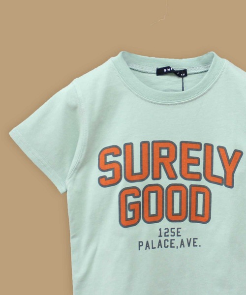 ZI-ON（ジーオン）の「カレッジロゴプリント半袖Tシャツ（Tシャツ/カットソー・キッズ・ミント/ブルー/ブラック/ベージュ/ネイビー/オフホワイト/ダークグリーン/ホワイト系その他/杢グレー/グレー系その他/ベージュ系その他/グリーン系その他/ブルー系その他/チャコール/ホワイト系その他2/ホワイト系その他3・120cm/130cm/140cm/150cm/160cm/110cm）」の12枚目の写真