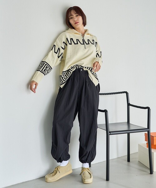 PUBLUX（パブリュクス）の「PUBLUX/パブリュクス ナイロンスノーパンツ　限定展開（その他パンツ・レディース・ブラック/オフホワイト/グリーン・ﾌﾘ-）」の21枚目の写真