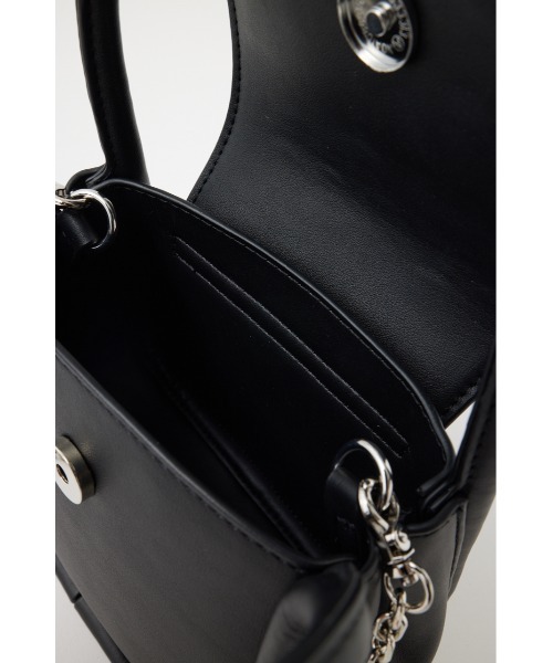 MOUSSY（マウジー）の「SIDE STRAP MINI CHAIN バッグ（ショルダーバッグ・レディース・アイボリー/ゴールド/ブラック・FREE）」の10枚目の写真