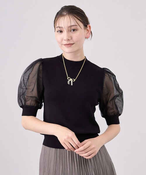 ANAYI（アナイ）の「チュールレイヤードパフプルオーバー（ニット