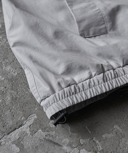 RUUBON（ルーボン）の「【RUUBON】60/40 cloth track jacket / 60/40クロス トラックジャケット（ブルゾン・メンズ・ブラック/ライトグレー・S/M/L）」の18枚目の写真